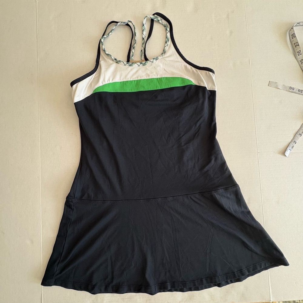 Tail racerback tennis dress athletic golf dress navy blue green